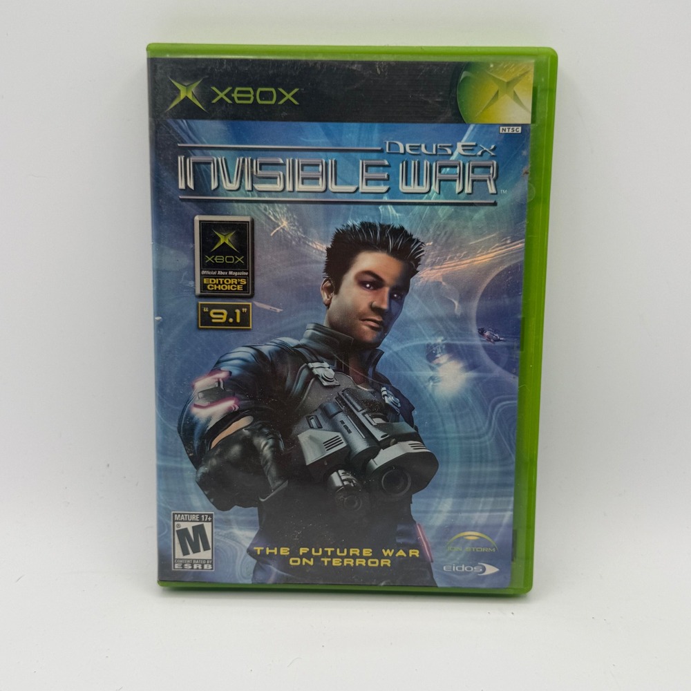 Microsoft Deus Ex Invisible War Xbox One Size Green Good Cyberpunk RPG Game